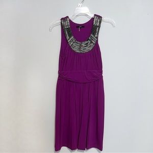Tart Beaded Fuchsia Jersey Dress